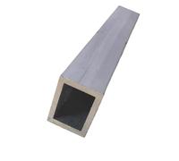 WUDOLI Tubo quadrato in lega di alluminio 6063 Tubo rettangolare in alluminio da 500 mm for telaio di porte e finestre Industria(20x20x2mm)