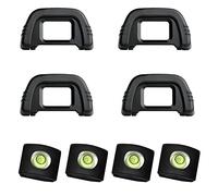 WUDQIJI Cozza oculare per fotocamera, 8 pezzi, per fotocamera a bolla per fulmini, fotocamera oculare, mirino fotocamera hot shoe livello, adatto per Nikon D7000 D300 D200 D100 D90 D80 D40 D50 D70S