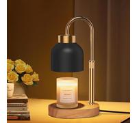 WUEAOA Lampada Scalda Candela con Timer & Dimmer - Altezza Regolabile (9-15 cm), 4 Livelli Luminosità, Senza Fiamma (Sicuro per Bambini) - Regalo Elegante (Compleanno)