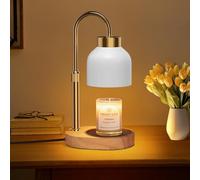 WUEAOA Lampada Scalda Candela con Timer & Dimmer - Altezza Regolabile (9-15 cm), 4 Livelli Luminosità, Senza Fiamma (Sicuro per Bambini) - Regalo Elegante (Compleanno), Regalo di Natale