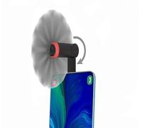 Wuedozue Google Pixel 3, ventola di raffreddamento portatile USB-C a 180 gradi, compatibile con Pixel 3/3XL/2/2XL/HTC/Huawei/LeEco/Sumsung/Essential PH-1 e altri