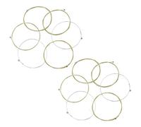 wueiooskj 12 pezzi corde per chitarra acustica filo di acciaio inossidabile accessori per strumenti musicali corde per ukulele professionali bambini adulti