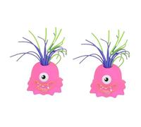 wueiooskj 2 Pezzi, Divertenti Gadget Antistress con Linguetta Estraibile. Tira Un Urlo Diverso, con Gameplay Adatto a Bambini e Anziani, Rosso