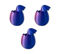 wueiooskj 3 Pezzi/Set di Uova di Drago a, Viola e Blu, 5.2 * 5.2 * 6.8 cm | fantasioso 12 draghi sono realizzati ad arte con una straordinaria stampa 3D