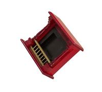 wueiooskj Accessorio per camino in miniatura per casa delle bambole per bambini, per vivere un'esperienza di soggiorno in una casa delle bambole. Un bel regalo di compleanno per