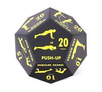 wueiooskj Aggiungi divertimento alla routine di fitness con i dadi digitali arrotondati a 12 facce. Rimani motivato. Palestre al coperto PU Parchi di dadi per il fitness a 12 facce, giallo