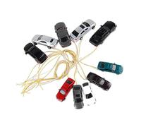 wueiooskj Auto in miniatura dipinte in Per scala 1:100, esposizione di modelli di auto Per scala HO e layout architettonico con dettagli, modello progetto scolastico, mini per il layout del treno,