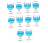 wueiooskj Bicchiere da champagne in miniatura, bicchiere da vino rosso, grazioso arredamento per la casa delle bambole, regali di San Per Valentino per bambini che amano le miniature, , Blu