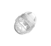 wueiooskj Casco da karate, casco da boxe MMA, Per maschera traspirante con imbottitura in NBR, comode cinghie regolabili per un facile utilizzo del da boxe per arti marziali, Bianco, L