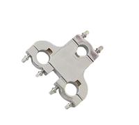 wueiooskj Connettore per morsetto per batteria, accessorio per batteria, staffa di serraggio, clip di espansione durevole per percussioni, connettore per sedile a tre fori,