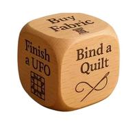 wueiooskj Cubo decisionale in legno per quilting, regalo per quilter. Assegna compiti in modo giocoso. Dadi decisionali legno per quilting fatti a mano. Assegna compiti modo casuale. Dadi a 6 facce.