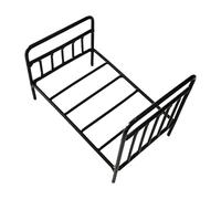 wueiooskj Decorazione per casa delle bambole con letto in metallo in miniatura Accessori per camera da letto per casa delle bambole Migliorano il gioco di finzione creativo e la