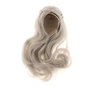 wueiooskj Parrucca per capelli da bambola da donna in Per scala 1/6 per accessori per figure femminili 12 pollici, Argento