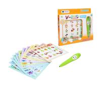 wueiooskj Penna intelligente per l'apprendimento interattivo con genitori e bambini, giocattolo educativo con carte di apprendimento progettate per la conoscenza dei bambini attraverso il gioco, penna