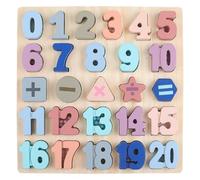 wueiooskj Set di puzzle digitali in legno per bambini per migliorare le abilità matematiche e potenziare le capacità motorie con combinazioni numeriche di addizione. Puzzle digitale in legno.