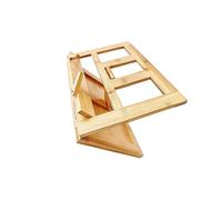 wueiooskj Supporto per microfono per pianoforte Supporto per spartiti Libreria per libri da lettura professionale, marrone, 33.5x23.5x2.5 cm