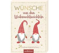 Wünsche von den Weihnachtswichteln: 24 Adventskärtchen | Adventskalender-Kartenbox mit 24 Wichtel-Wünschen