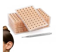 WUERKIYA 1200 Pezzi pressa per l’Orecchio monouso con Aghi Auricolari e Punti agopressione, Kit auricoloterapia con pinzetta e Mappa, Massaggio Orecchio per Benessere e agopuntura Fai da Te
