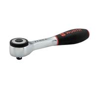 Würth 071201406 - Cricchetto reversibile da 1/4", con manico girevole a 360° e giradischi