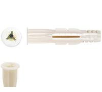 Würth 3221925 - Tasselli multiuso in plastica, 200 x Zebra Shark, 8 x 52 mm, in polietilene