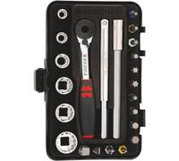 Würth 096511 23 Assortimento Chiavi a Bussola multiprofilo 1/4" Mini, Nero