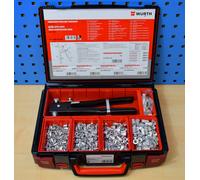 Würth Einnietmuttern Set Assortimento Baule Pinze Nietenmuttern M4 M5 M6 M8