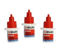 Würth Klebfix - Colla istantanea per costruzione, 3 x 5 g