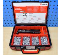 Würth Pinzatrice Per Rivetti Con Set Rivetti Assortimento In Valigetta