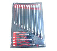 Würth RGMAULSHSL-SA-17TLG ZEBRA - Set di chiavi combinate, 17 pezzi