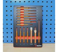 Würth Zebra Cacciaspine Scalpello Set Assortimento IN Inserti IN Schiuma