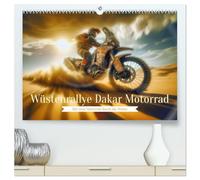 Wüstenrallye Dakar Motorrad (hochwertiger Premium Wandkalender 2026 DIN A2 quer), Kunstdruck in Hochglanz: Jeder Motorenschlag ein Echo der Sahara. Dakar ist kein Ziel - es ist ein Lebensgefühl.