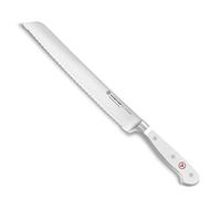 WÜSTHOF Classic Coltello pane con doppia lama seghettata di precisione 23 cm, bianco