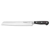 WÜSTHOF Classic Coltello pane con doppia lama seghettata di precisione 23 cm, nero
