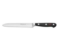 WÜSTHOF Classic Coltello salame 14 cm, nero