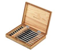 WÜSTHOF Set di 8 coltelli da bistecca in acciaio inox, argento