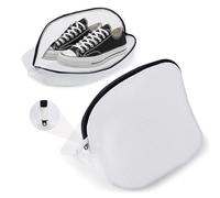 WUFANC 2 Pezzi Sacchetto Scarpe Lavatrice, Sacchetti Scarpe Lavatrice Riutilizzabile In Rete, Con Cerniera Invisibile, Ideale per Tutti i Tipi di Scarpe, Ad Esempio, Lavare Scarpe da Ginnastica