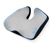 WUFANC Cuscino Coccige in Memory Foam, Cuscino Ergonomico Sedia Ufficio per Alleviare la Sciatica, Cuscino Sedia Ufficio Antiscivol, Rimovibile e Lavabile, Adatto per Sedie a Rotelle, Seggiolino Auto