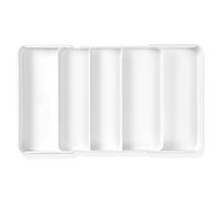 WUFANC Portaposate Da Cassetto, Espandibile Porta Posate Cucina Cassetto, Profondità 27 cm, Estensibile fino a 45,5 cm. Organizer Cassetti Cucina Di Dimensioni Regolabili, Forchette e Coltelli