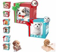 Wuffy Robot Dog, 2026 Aggiornamento Robot Cani che agiscono come cani veri, robot realistici cucciolo per gli amanti degli animali domestici che camminano, abbaiano, scodinzolano la coda (D+E)