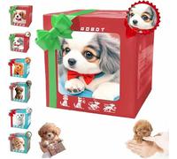 Wuffy Robot Dog, Aggiornamento Robot Cani Che Agiscono Come Veri Cani, Robot Realistici Cucciolo Coda Scagliata, Camminare, Abbaiare per gli Amanti degli Animali (E)