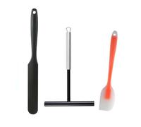 WUFGWBD 1 spalmatore per torte, 1 spatola lunga e 1 spatola in silicone, resistente alle alte temperature e non danneggia le tagliatelle, diffusione liscia e non facile da attaccare, pancake.