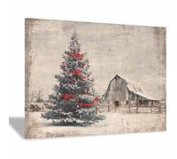 WUFIEA Quadri su tela Paesaggio della valle degli alberi Opere d'arte natalizie, Adatto per uffici, gallerie, soggiorni, camere da letto, bagni, bar e giardini(Cachi193)-60x90cm Incorniciato