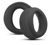 WUFKOP 1 Paio Cuscinetti Sostitutivi per Cuffie PS5, Padiglioni Auricolari in Tessuto a Rete con Schiuma Fonoisolante per Son PlayStatio 5 Puls 3D Wireless, Nero, per Gaming e Uso Prolungato