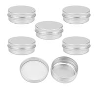 WUFKOP 6 Vasetti in Alluminio da 30 ml per Creme, Set Regalo con Guarnizione per Viaggi e Cosmetici Fai da Te