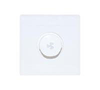 WuForge Interruttore di controllo della velocità del ventilatore da soffitto regolabile Interruttore dimmer a pulsante da parete Interruttore rotativo meccanico elettronico