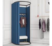 WUGCHDA Stanza di camerino del negozio di abbigliamento, Spogliatoio portatile per la boutique, spogliatoio mobile con tenda ombreggiante, spogliatoio di protezione mobile temporanea di Prvacy, 78 X