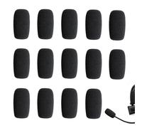 WUGEUSCH Confezione da 14 coperture lavalier in schiuma per microfoni da bavero senza fili, parabrezza da 3,6 cm per microfoni da bavero, riduzione del rumore per interviste, podcasting, vlogging
