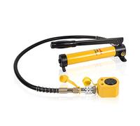 WUGMCNFBC Kit martinetto Idraulico Multi-Sezione da 10T RMC-101L Corsa 0,98" + Pompa idraulica Manuale CP-180 da 400 CC Kit di Alimentazione idraulica Porta