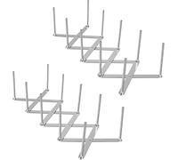 WuGU 2 Pezzi Porta Coperchio in Acciaio Inox, Estensibili Supporti per Coperchi di Pentole, Organizer Pentole Porta Piatti da Mobile per Attrezzi da Cucina Salva Spazio