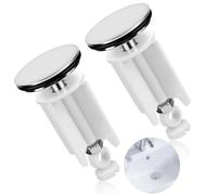 WuGU Tappo Lavandino Bagno Universale, 2 Pezzi Tappo di Scarico Universale da 40 mm per Lavabi, Tappi per Vasca da Bagno, Tappi per Lavabo, Tappo per Lavabo per Lavabo da Cucina e Bagno, Lavabo